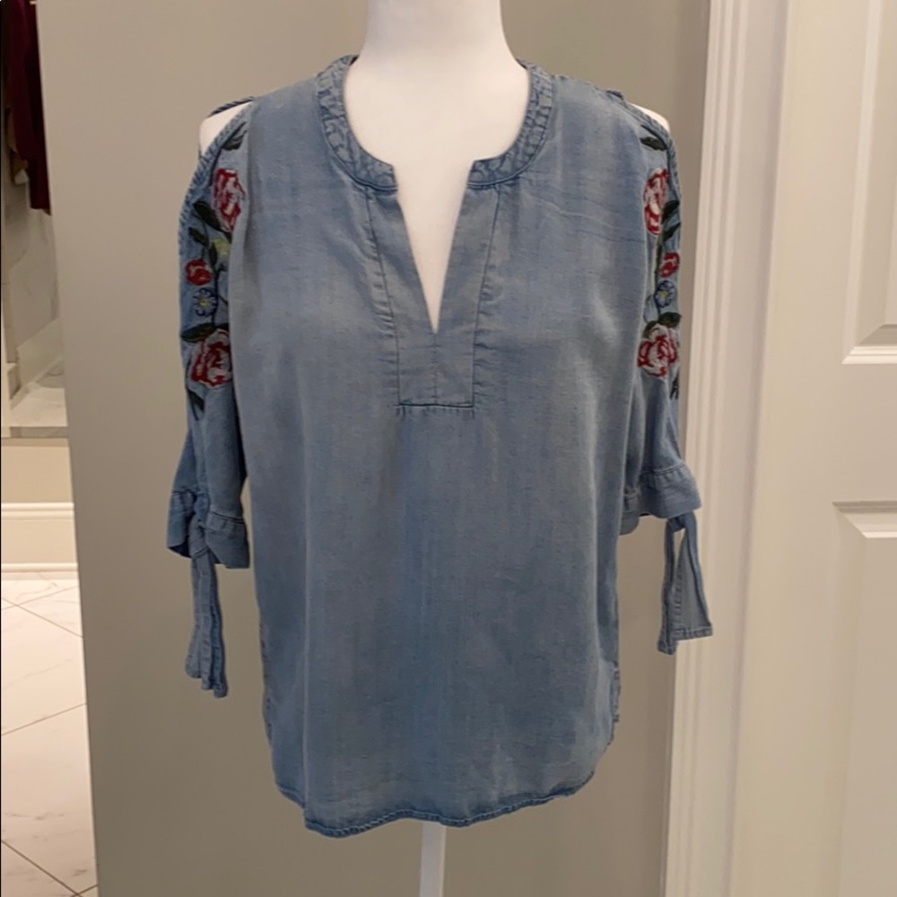 Cold shoulder blouse
